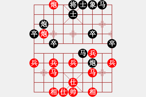 象棋棋譜圖片：自強(qiáng)盃聯(lián)賽第一輪 福音隊(duì)第二臺(tái) 許明龍 先勝 臥龍隊(duì)第二臺(tái) 林世偉 - 步數(shù)：30 