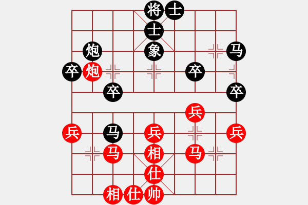 象棋棋譜圖片：自強(qiáng)盃聯(lián)賽第一輪 福音隊(duì)第二臺(tái) 許明龍 先勝 臥龍隊(duì)第二臺(tái) 林世偉 - 步數(shù)：40 