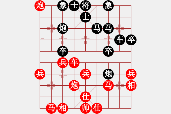 象棋棋譜圖片：2019青縣體彩杯象棋邀請(qǐng)賽朱越先勝吳金永9 - 步數(shù)：30 