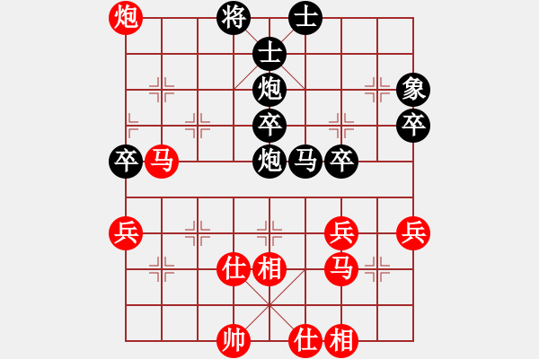 象棋棋譜圖片：轉(zhuǎn)后補(bǔ)列炮應(yīng)五六炮不進(jìn)兵（業(yè)四升業(yè)五評測對局）我后勝 - 步數(shù)：50 