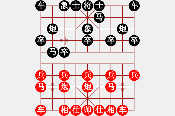 象棋棋譜圖片：2023.5.15.21先負(fù)中炮對(duì)左拐角馬 - 步數(shù)：10 