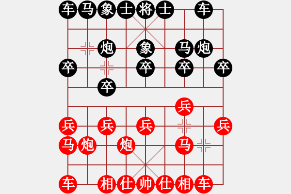 象棋棋譜圖片：過宮炮：巧破相先勝孤煙 - 步數(shù)：10 