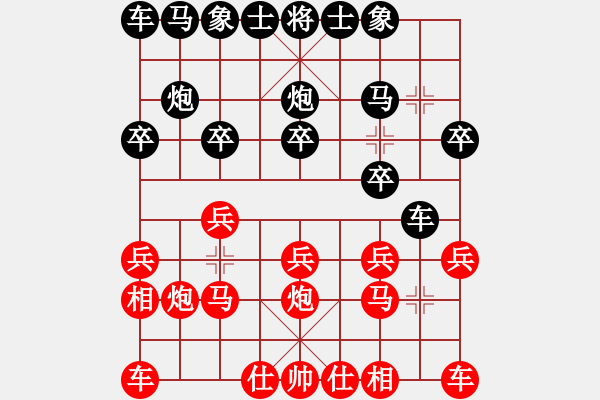 象棋棋譜圖片：老夫小豆腐(1段)-勝-學(xué)棋做人(4段) - 步數(shù)：10 