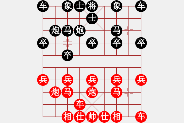 象棋棋譜圖片：葬心紅勝紀水1【中炮局】 - 步數(shù)：10 