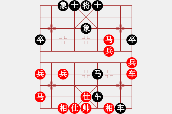 象棋棋譜圖片：勇闖天涯[1245153842] -VS- 橫才俊儒[292832991] - 步數(shù)：40 