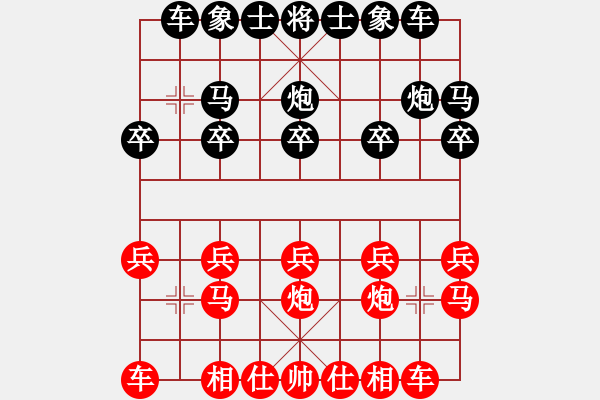 象棋棋譜圖片：豬堅(jiān)強(qiáng)(北斗)-和-龍游九天嘯(9星) - 步數(shù)：10 