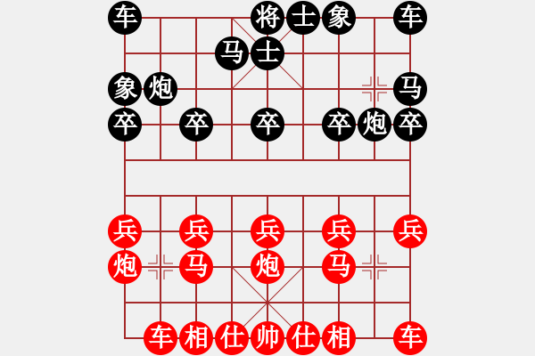 象棋棋譜圖片：1606局 A03-邊炮局-旋風(fēng)引擎23層(2816) 先勝 甘寧(1400) - 步數(shù)：10 