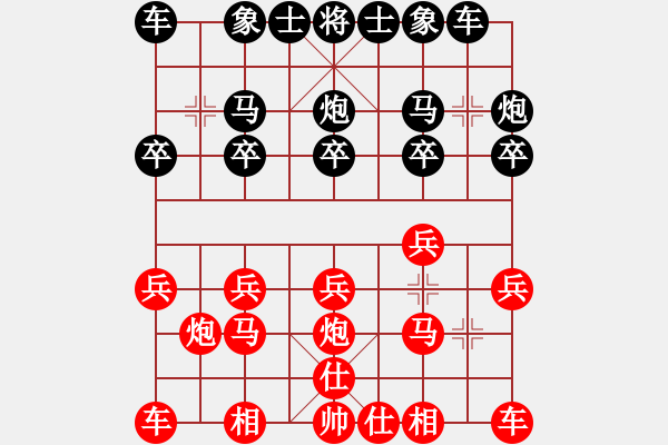 象棋棋譜圖片：中炮對(duì)三步虎(業(yè)四升業(yè)五評(píng)測(cè)對(duì)局)我后勝 - 步數(shù)：10 