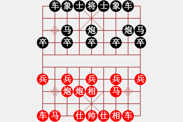 象棋棋譜圖片：王廣贏[紅] -VS- 老牛[黑] - 步數(shù)：10 