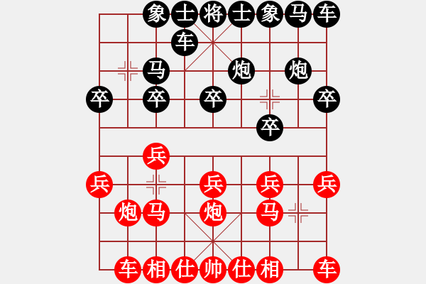 象棋棋譜圖片：2022.3.6.5JJ五分鐘先勝仙人指路對過宮炮 - 步數(shù)：10 