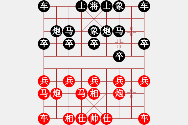 象棋棋譜圖片：松[359431445](先負)張真人[2607298716] - 步數：10 