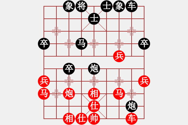 象棋棋譜圖片：鑫福網(wǎng)吧(5段)-負(fù)-hanshi(2段) - 步數(shù)：40 