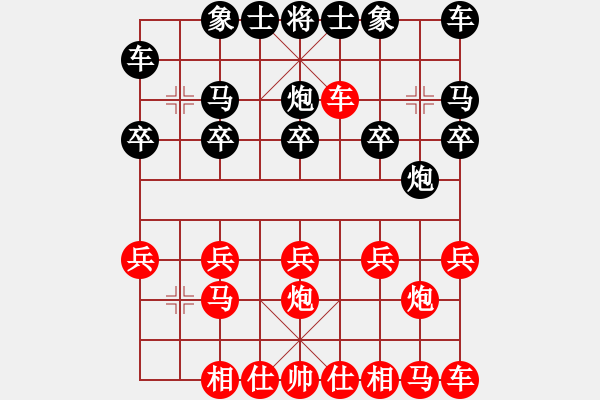 象棋棋譜圖片：棋樂無窮[紅] -VS- 橫才俊儒[黑] - 步數(shù)：10 