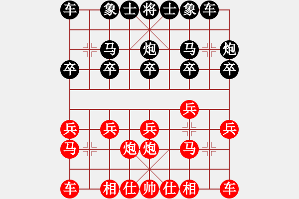 象棋棋譜圖片：ss.xy紅勝葬心〖中炮對(duì)左三步虎轉(zhuǎn)列炮〗 - 步數(shù)：10 