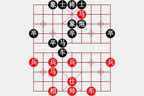象棋棋谱图片：吾乃人中杰(9段)-负-我爱剥光猪(9段) - 步数：36 