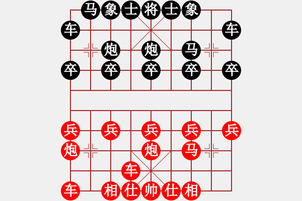 象棋棋譜圖片：唐博淵讓馬先和廖益平 - 步數(shù)：10 