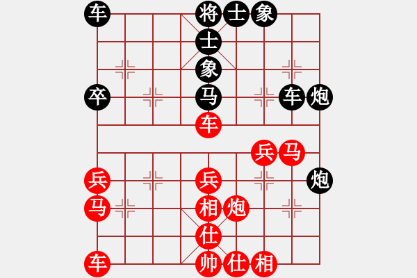 象棋棋譜圖片：第五輪第三場第三臺 南充馮金貴先勝綿陽劉勇 - 步數(shù)：40 