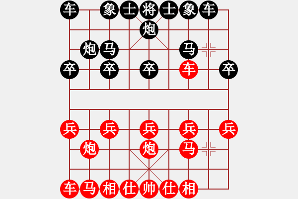 象棋棋譜圖片：炮打空頭 殺勢(shì)難解：棋苑大怪[紅] -VS- wuwuege[黑] - 步數(shù)：10 