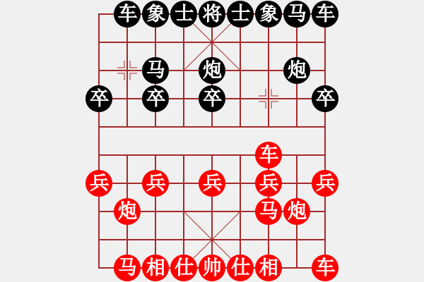 象棋棋譜圖片：兵七進(jìn)一 - 步數(shù)：10 