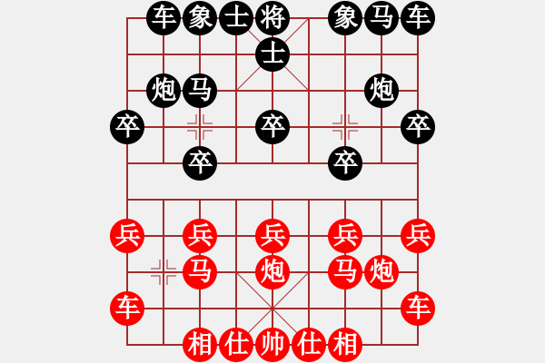 象棋棋譜圖片：2023.2.9.5中級(jí)場(chǎng)后勝中炮雙橫車盤頭馬 - 步數(shù)：10 