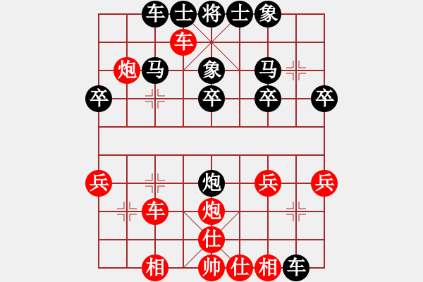 象棋棋譜圖片：thanhtu(7段)-負(fù)-糊涂三世(4段) - 步數(shù)：30 