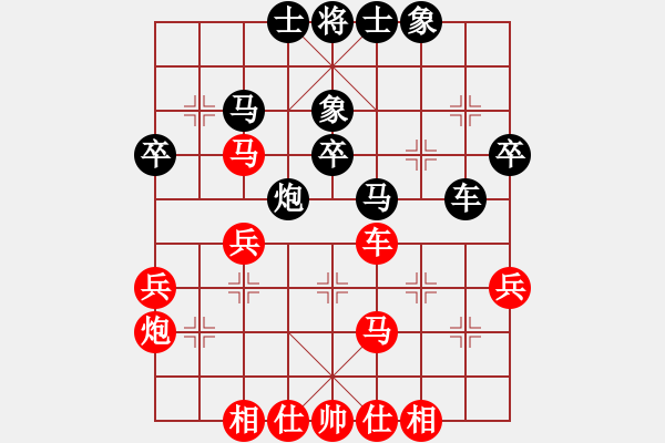 象棋棋譜圖片：中炮橫車七路馬對(duì)屏風(fēng)馬  紅邊炮對(duì)黑右炮過河   段旭鵬(2段)-負(fù)-經(jīng)典網(wǎng)迷(5段) - 步數(shù)：40 