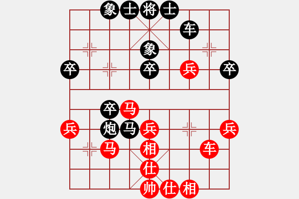 象棋棋譜圖片：梁山臥龍(3段)-負(fù)-大一(4段) - 步數(shù)：36 