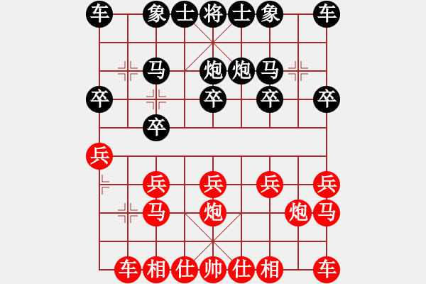 象棋棋譜圖片：longshui(4段)-勝-雅俗共享(6段) - 步數(shù)：10 