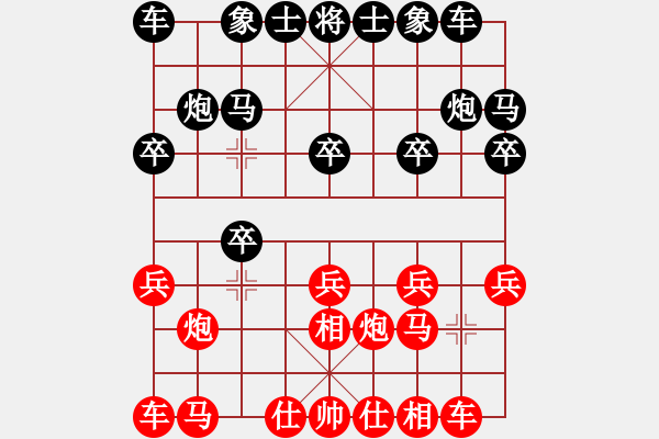 象棋棋譜圖片：莊玉庭 先勝 朱曉虎 - 步數(shù)：10 