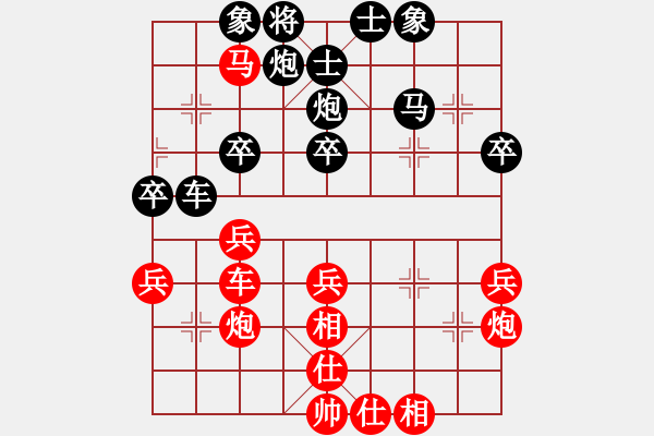 象棋棋譜圖片：泥馬江南龍(風(fēng)魔)-和-寂寞如鐵(北斗) - 步數(shù)：40 