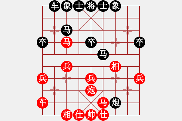 象棋棋譜圖片：夜間細(xì)雨[270112885] -VS- 藝術(shù)族東邪明琦先生[89993418] - 步數(shù)：30 