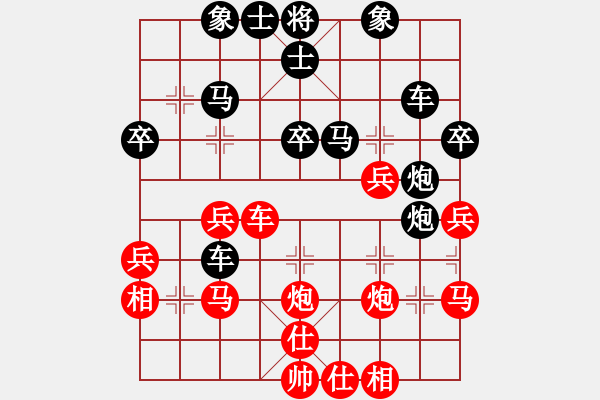 象棋棋譜圖片：三棋(2段)-負(fù)-砍河南第五(3段) - 步數(shù)：40 