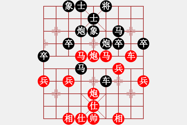 象棋棋譜圖片：橫才俊儒[292832991] -VS- 東方不敗[517108374] - 步數(shù)：40 