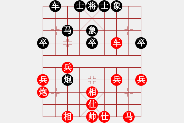 象棋棋譜圖片：鎮(zhèn)級(jí)棋手(8級(jí))-和-醉棋渡河(1r) - 步數(shù)：30 