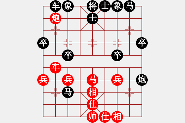 象棋棋譜圖片：濟南名士(3段)-負(fù)-大刀關(guān)勝(1段) - 步數(shù)：30 