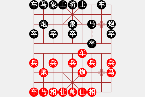象棋棋谱图片：田长兴 先和 张会民 - 步数：10 