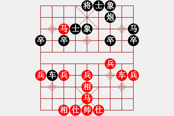 象棋棋譜圖片：9609局 D00-順炮緩開車局-旋九專雙核-菜鳥 紅先負(fù) 小蟲引擎24層 - 步數(shù)：30 