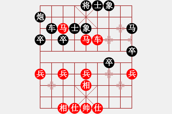 象棋棋譜圖片：9609局 D00-順炮緩開車局-旋九專雙核-菜鳥 紅先負(fù) 小蟲引擎24層 - 步數(shù)：40 