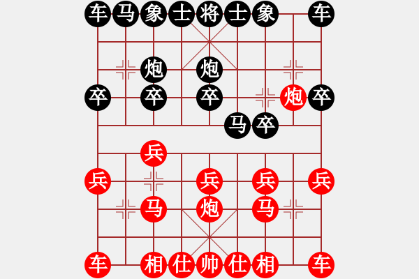 象棋棋譜圖片：唐思楠 先和 左文靜 - 步數(shù)：10 