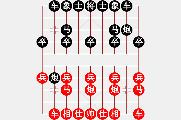 象棋棋譜圖片：百思不得棋解[575644877] -VS- 海天客[313420041] - 步數(shù)：10 