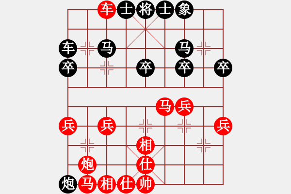 象棋棋譜圖片：2022.9.28.28五分鐘先和順炮吃底象吃急了 - 步數(shù)：30 