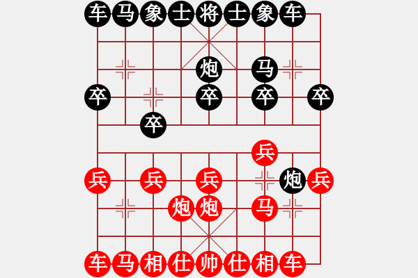 象棋棋譜圖片：花滿樓(3段)-和-daxialuobo(2段) - 步數(shù)：10 