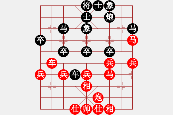 象棋棋譜圖片：劍氣橫秋(9級(jí))-負(fù)-老天祖(9級(jí)) - 步數(shù)：40 