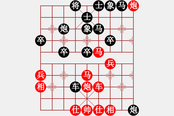 象棋棋譜圖片：橫才俊儒[紅] -VS- 殺破狼[黑] - 步數(shù)：40 