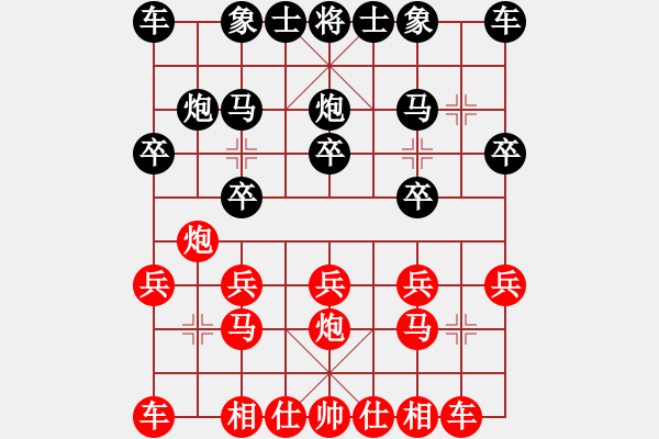 象棋棋譜圖片：左手[黑] -VS- 打敗彭香正[紅] - 步數(shù)：10 