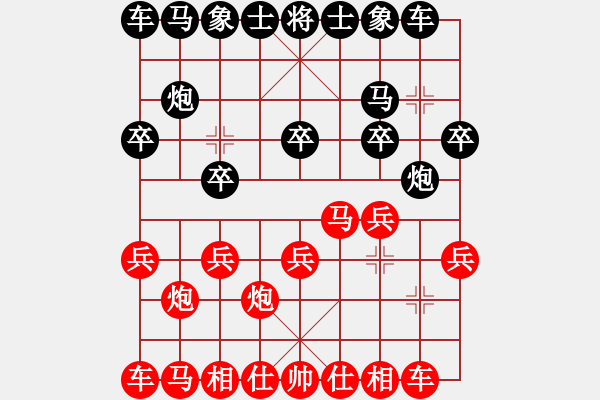 象棋棋譜圖片：陳健纘 紅先勝 張楠 （大興月賽第一輪） - 步數(shù)：10 