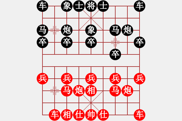 象棋棋譜圖片：黑勝_中國(guó)象棋-雷電模擬器_BUGCHESS_AVX2_60步_20231219054307961.xqf - 步數(shù)：10 