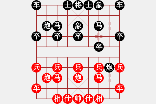 象棋棋譜圖片：橫才俊儒[292832991] -VS- 屠夫[1076245458] - 步數(shù)：10 