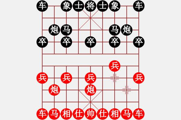 象棋棋譜圖片：當(dāng)頭炮對單提馬 - 步數(shù)：4 