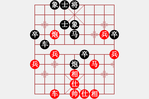 象棋棋譜圖片：全麥牌啤酒(月將)-和-李謐的瑪父(月將)對兵轉(zhuǎn)兵底炮對右中炮 - 步數(shù)：60 